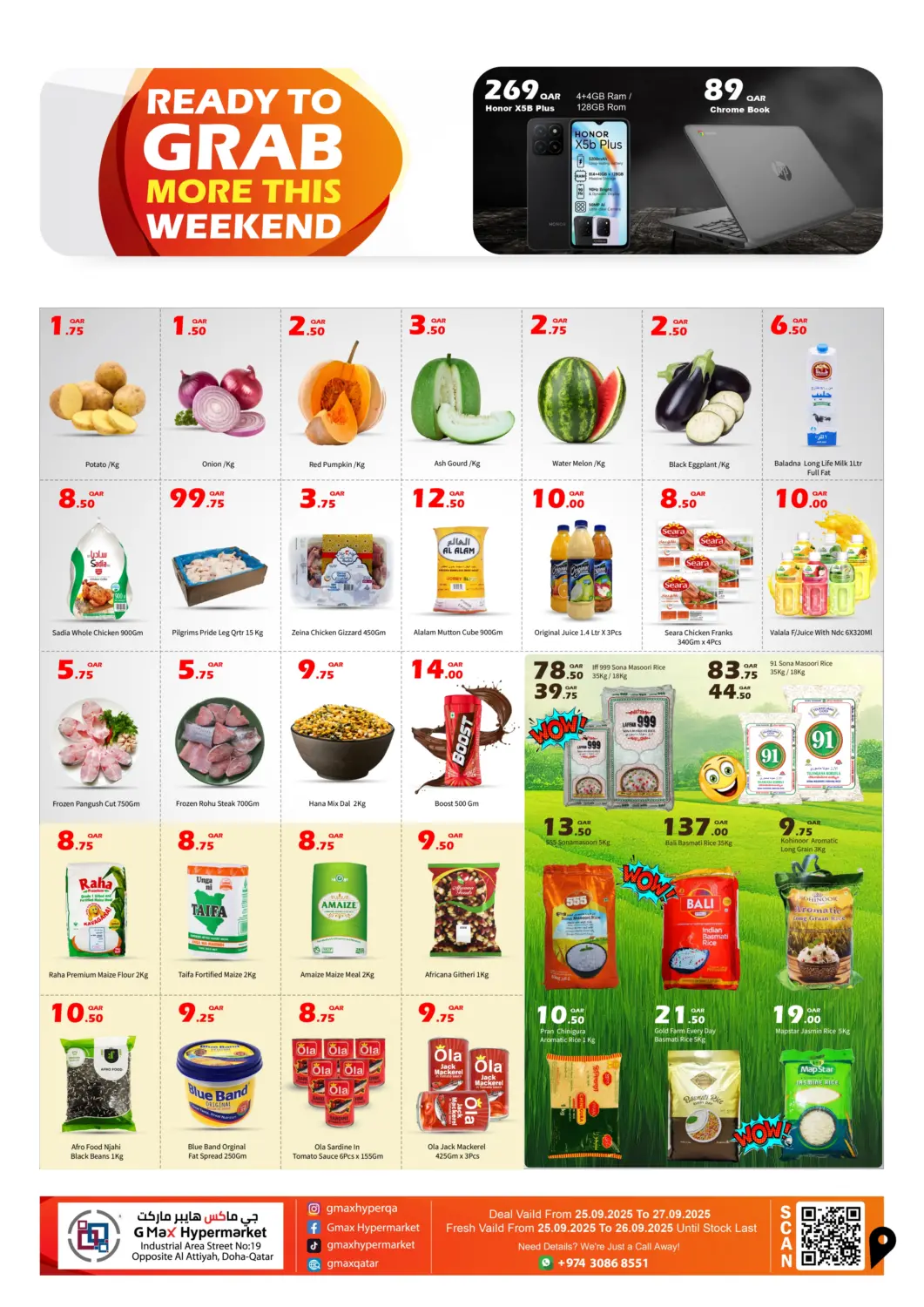 Qatar - Doha G MAX Hypermarket offers in D4D Online. Ready To Grab More This Weekend. . Till 27th September