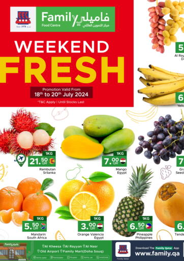 Qatar - Doha Family Food Centre offers in D4D Online. Weekend Fresh. . Till 20th July