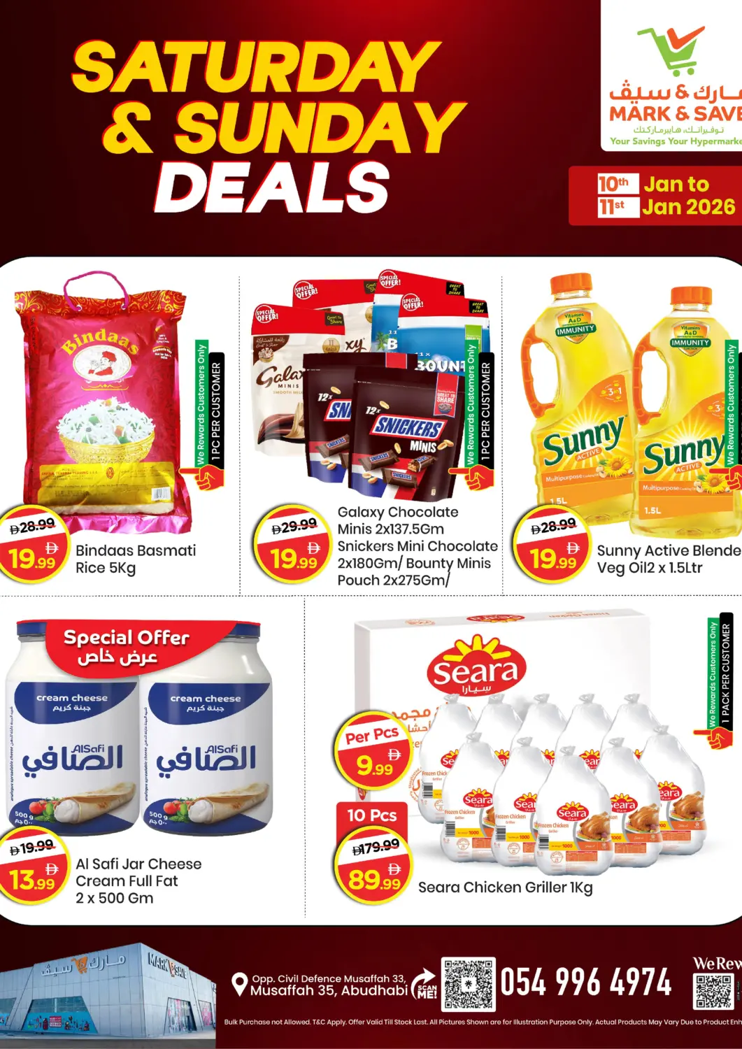 UAE - Abu Dhabi Mark & Save offers in D4D Online. Mussafah 35 - Abudhabi. . Till 11th January