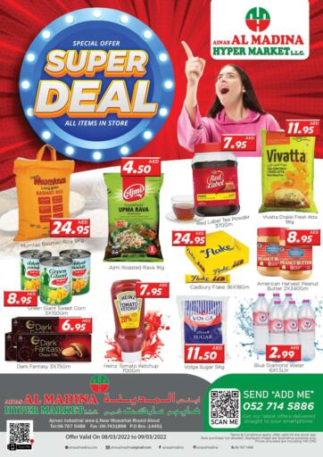 UAE - Sharjah / Ajman Ainas Al madina hypermarket offers in D4D Online. Super Deal. . Till 9th march