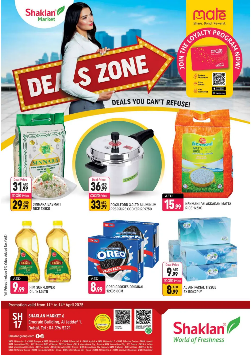 UAE - Dubai Shaklan  offers in D4D Online. Emerald Building, Al Jaddaf 1. . Till 14th April