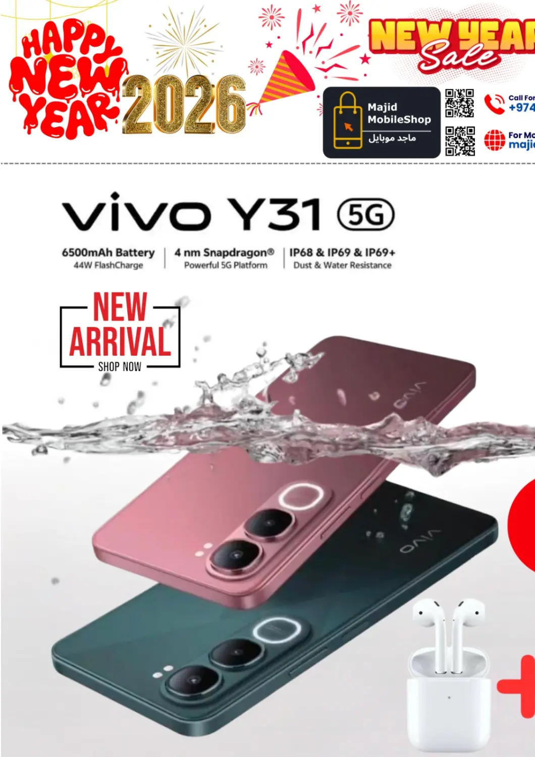 Qatar - Doha Majid Mobile Shop offers in D4D Online. New Year Sale. . Till 4th January