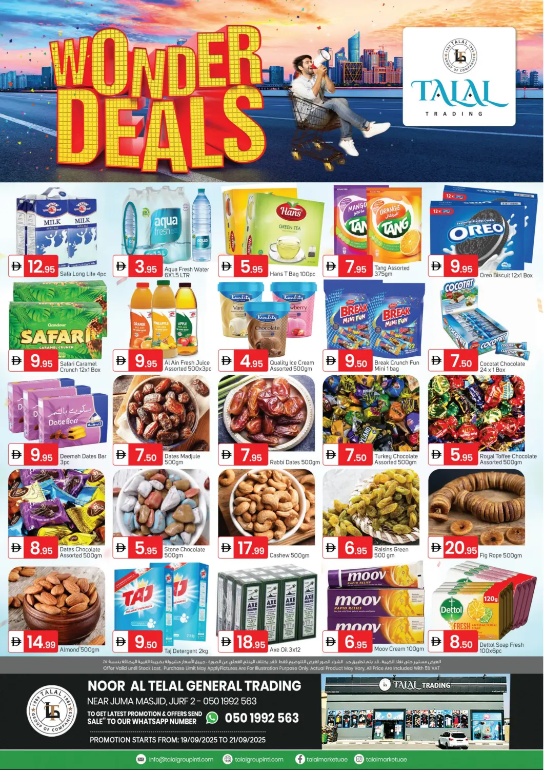 UAE - Sharjah / Ajman TALAL MARKET offers in D4D Online. Noor Al Telal General Trading, Al Jurf 2. . Till 21st September