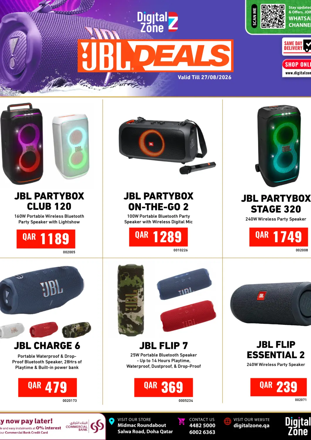 Qatar - Umm Salal Digital Zone Trading offers in D4D Online. JBL Deals. . Till 27th August