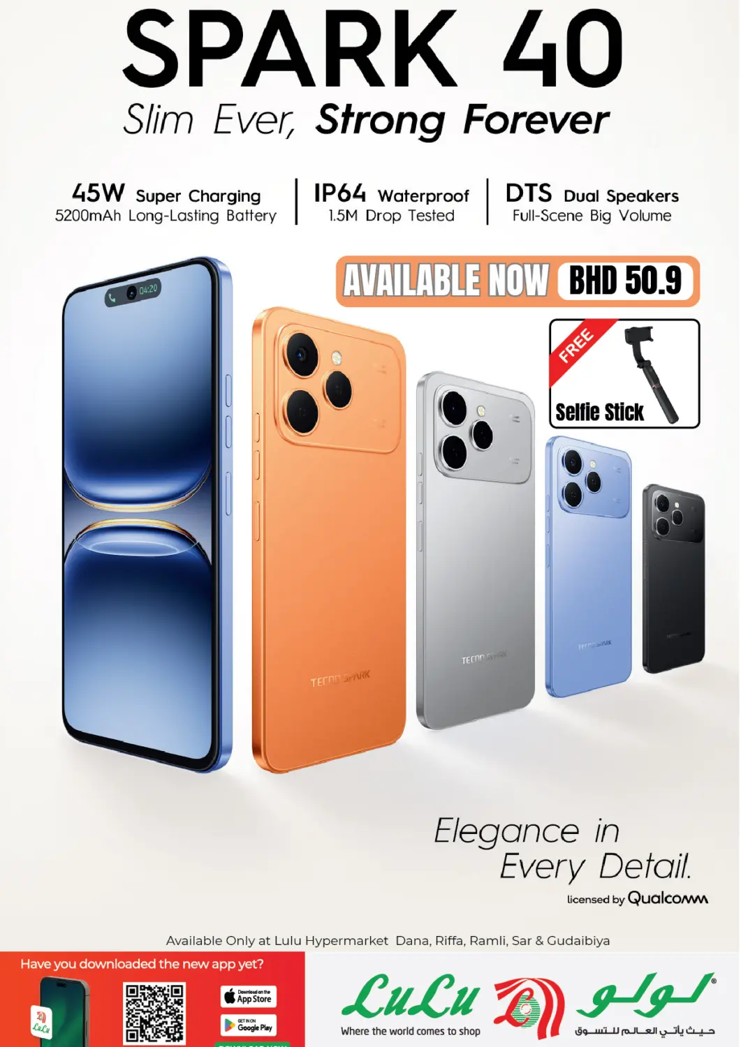 Bahrain LuLu Hypermarket offers in D4D Online. Techno Spark 40. . Until Stock Last