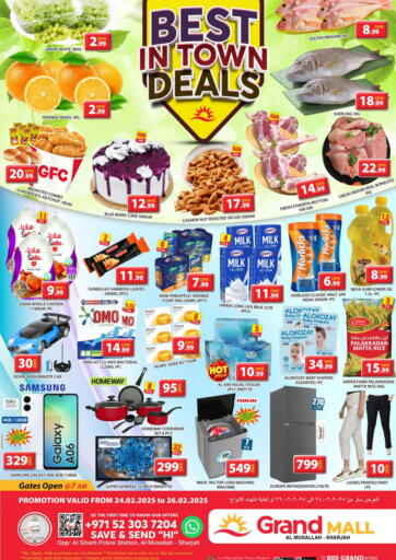 UAE - Sharjah / Ajman Grand Hyper Market offers in D4D Online. Al Musallah ,Sharjah. . TIll 26th February