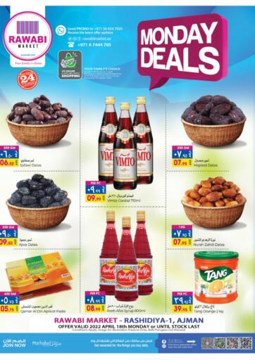UAE - Sharjah / Ajman Rawabi Market Ajman offers in D4D Online. Monday Deals @Rashidiya. . Only on 18th April