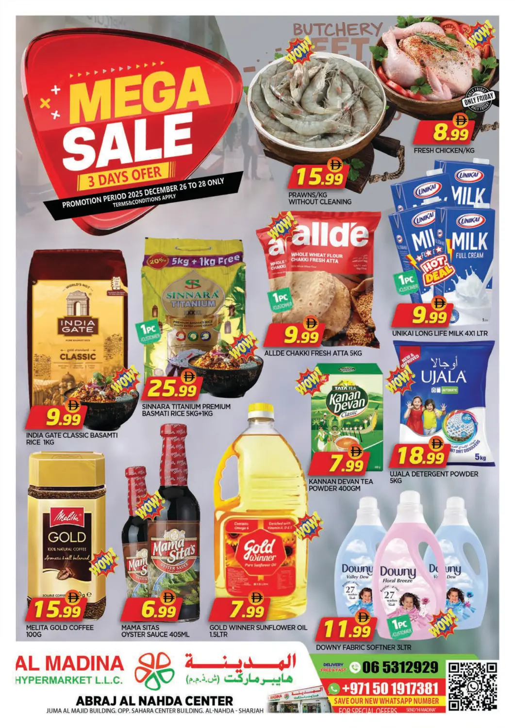 UAE - Sharjah / Ajman AL MADINA offers in D4D Online. Abraj Al Nahda Center,Sharjah. . Till 28th December