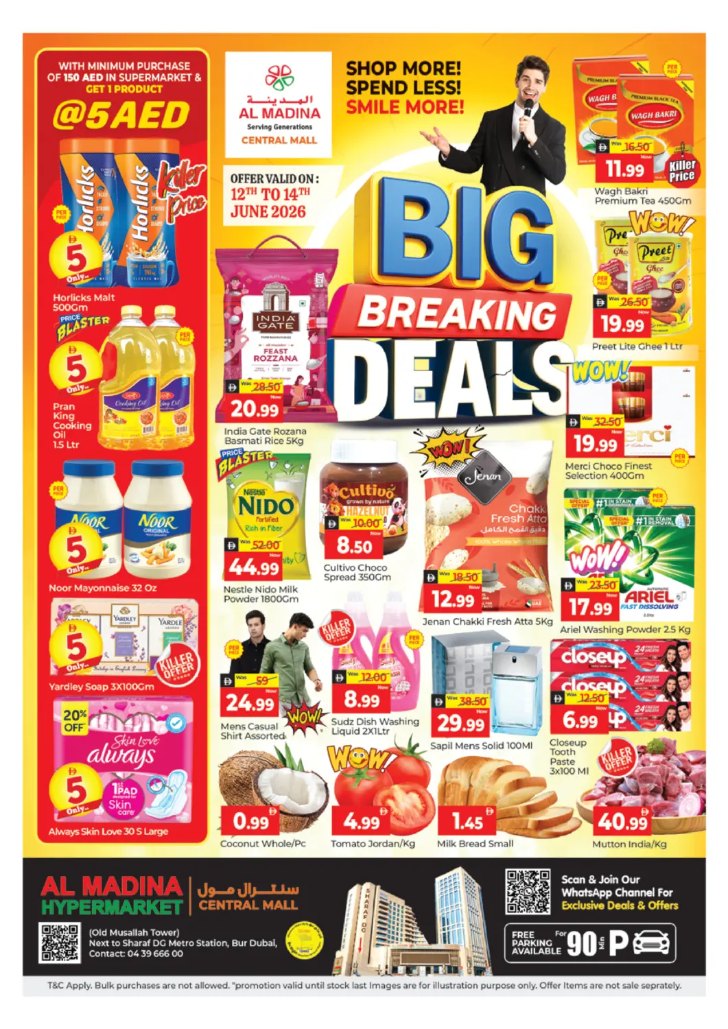UAE - Dubai Al Madina  offers in D4D Online. Central Mall - Burdubai. . Till 14th June