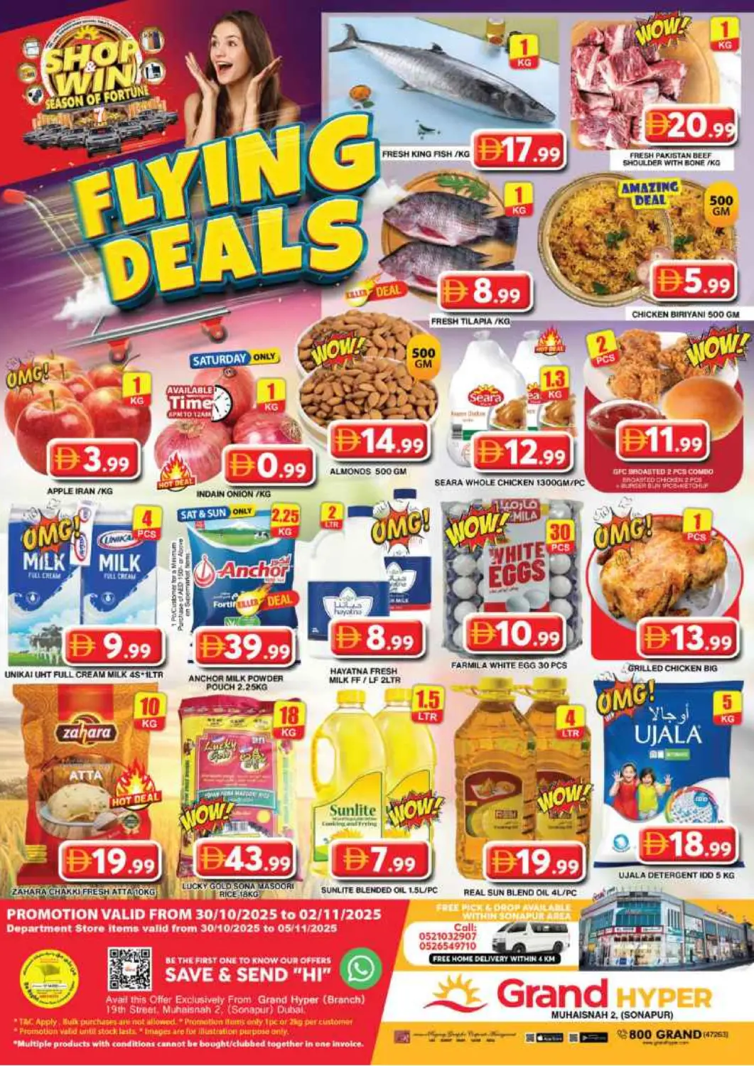 UAE - Dubai Grand Hyper Market offers in D4D Online. Muhaisnah 2 ,Sonapur ,Dubai. . Till 2nd November