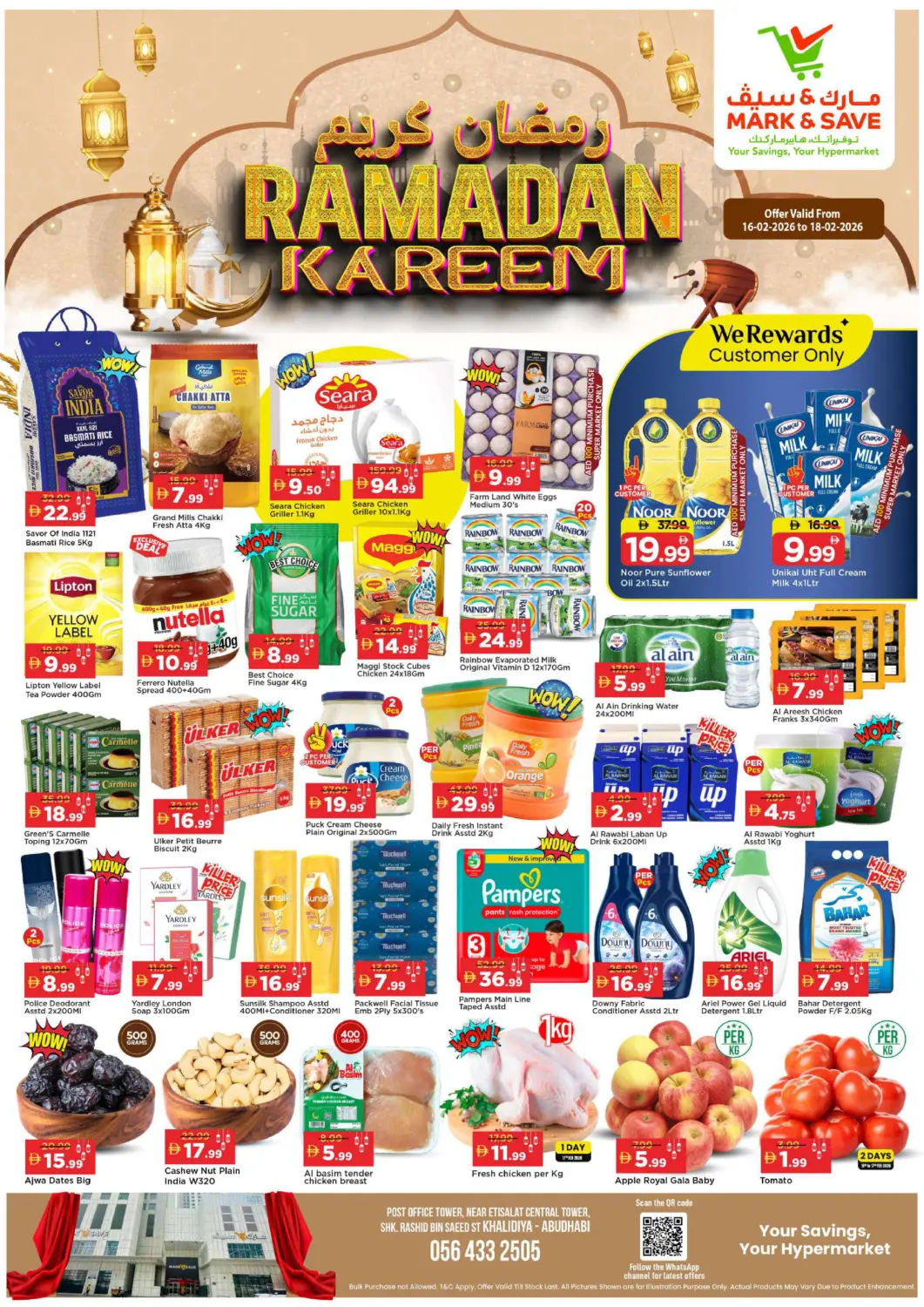 UAE - Abu Dhabi Mark & Save offers in D4D Online. Khalidiya, Abudhabi. . Till 18th  February