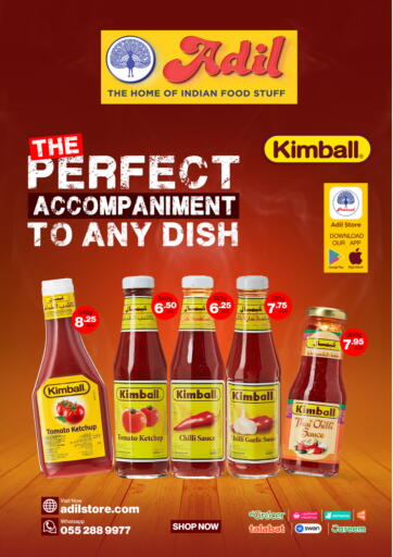UAE - Sharjah / Ajman Adil Supermarket offers in D4D Online. Kimball The Perfect Accompaniment To Any Dish. . Till 14th March