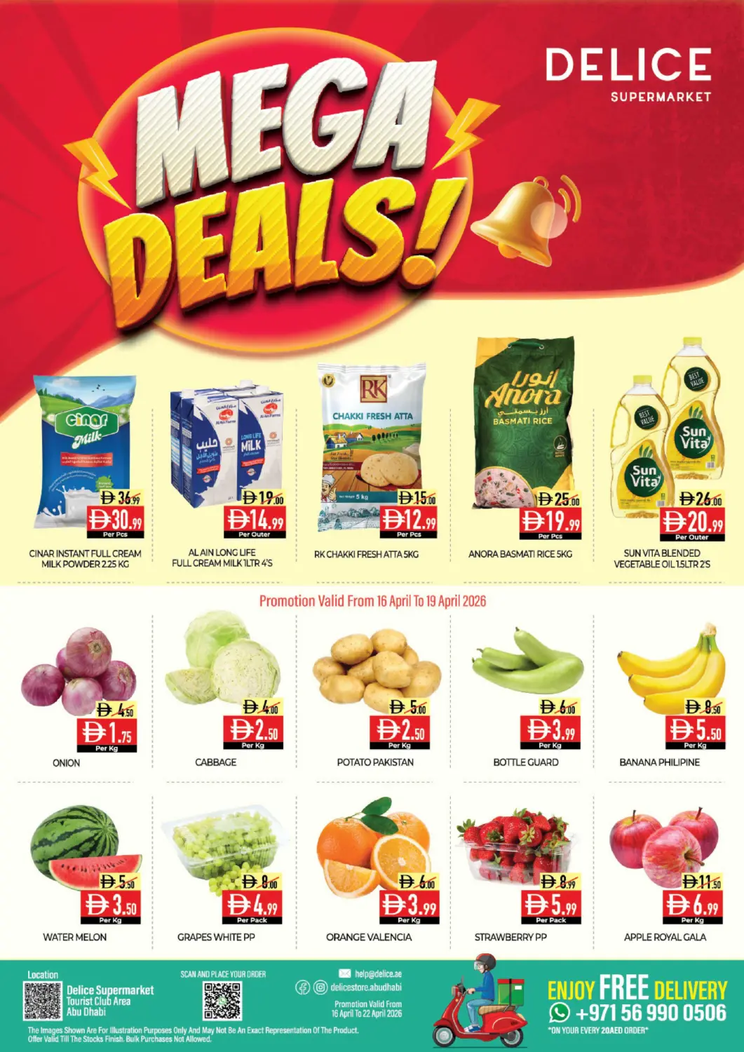 UAE - Abu Dhabi Delice Supermarket offers in D4D Online. TCA - Abu Dhabi. . Till 22nd April