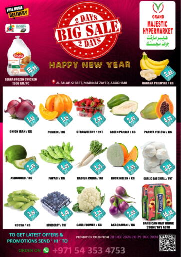 UAE - Abu Dhabi GRAND MAJESTIC HYPERMARKET offers in D4D Online. 2 Days Big Sale. . Till 29th December