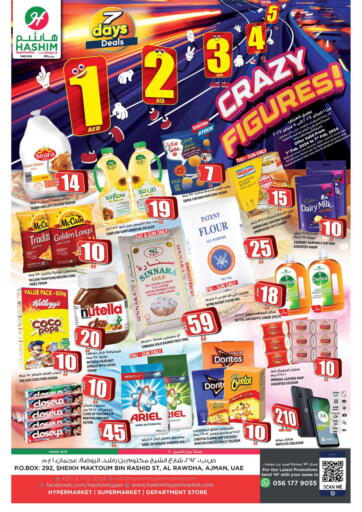 UAE - Sharjah / Ajman Hashim Hypermarket offers in D4D Online. Crazy Figures @ Al Rawda. . Till 07th February