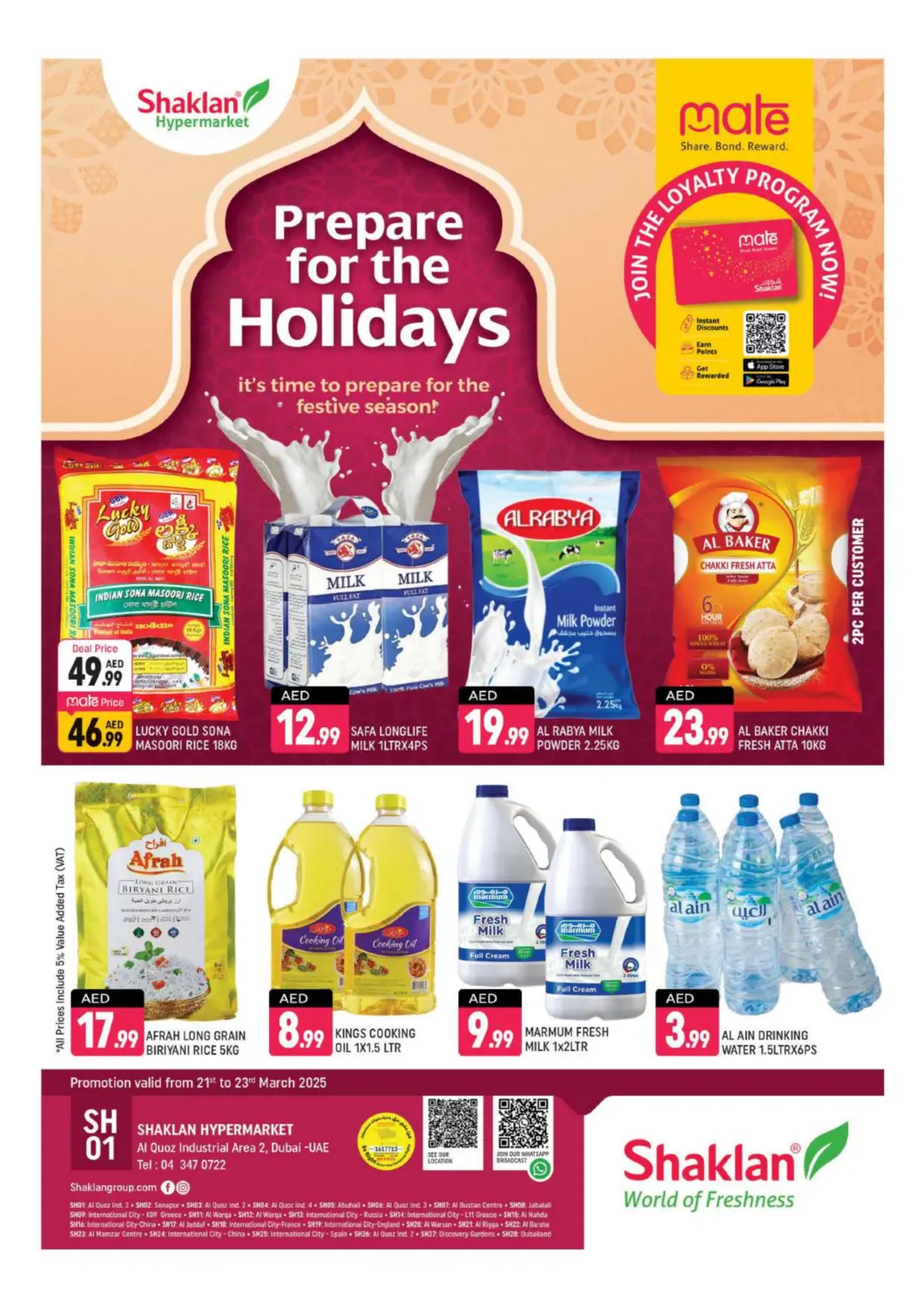 UAE - Dubai Shaklan  offers in D4D Online. Al Quoz Ind Area 2, Dubai. . Till 23rd March