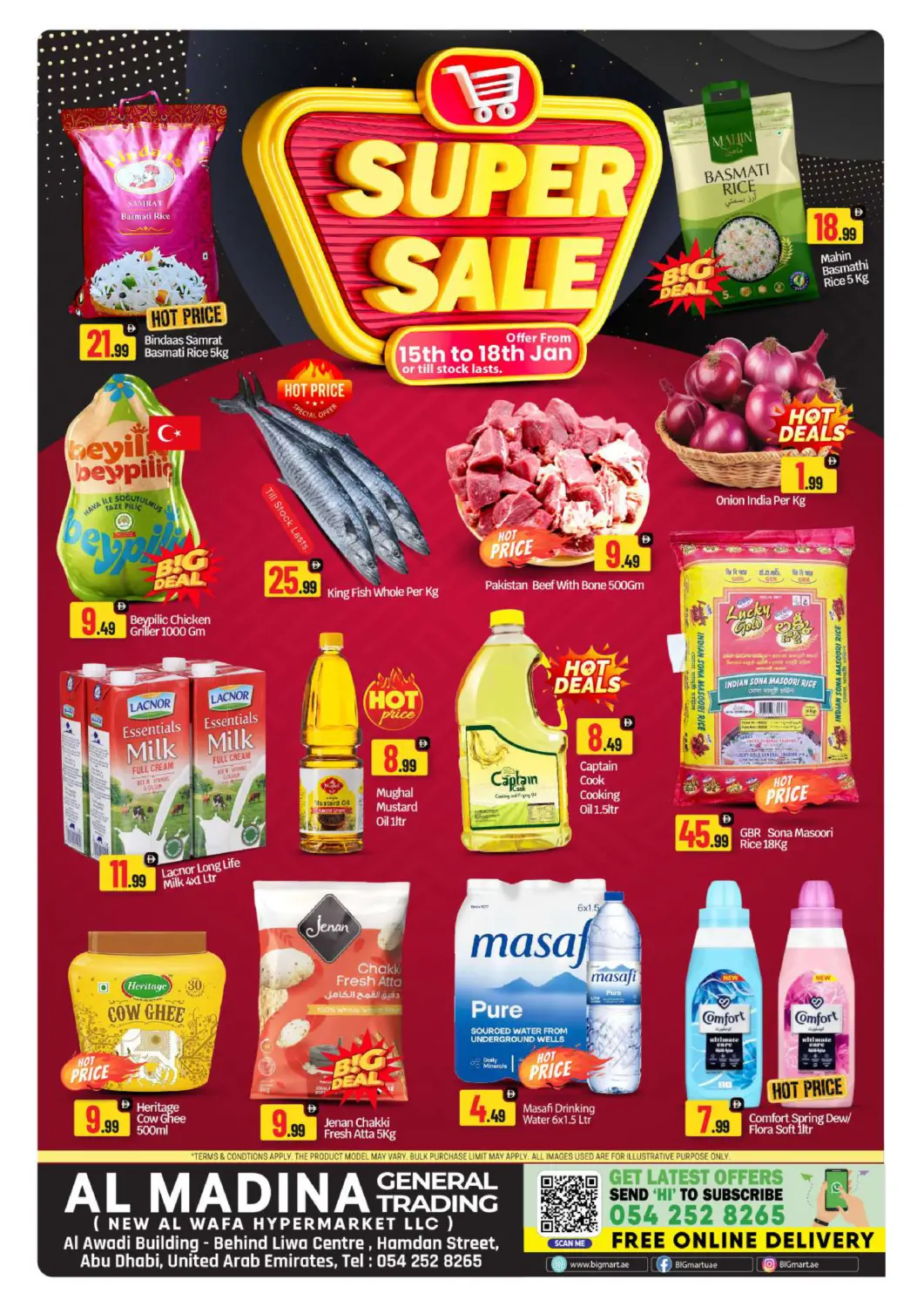 UAE - Abu Dhabi BIGmart offers in D4D Online. Hamdan St - Abu dhabi. . Till 18th January