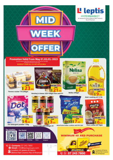 UAE - Ras al Khaimah Leptis Hypermarket  offers in D4D Online. Mid Week Offer. . Till 03rd May 2023