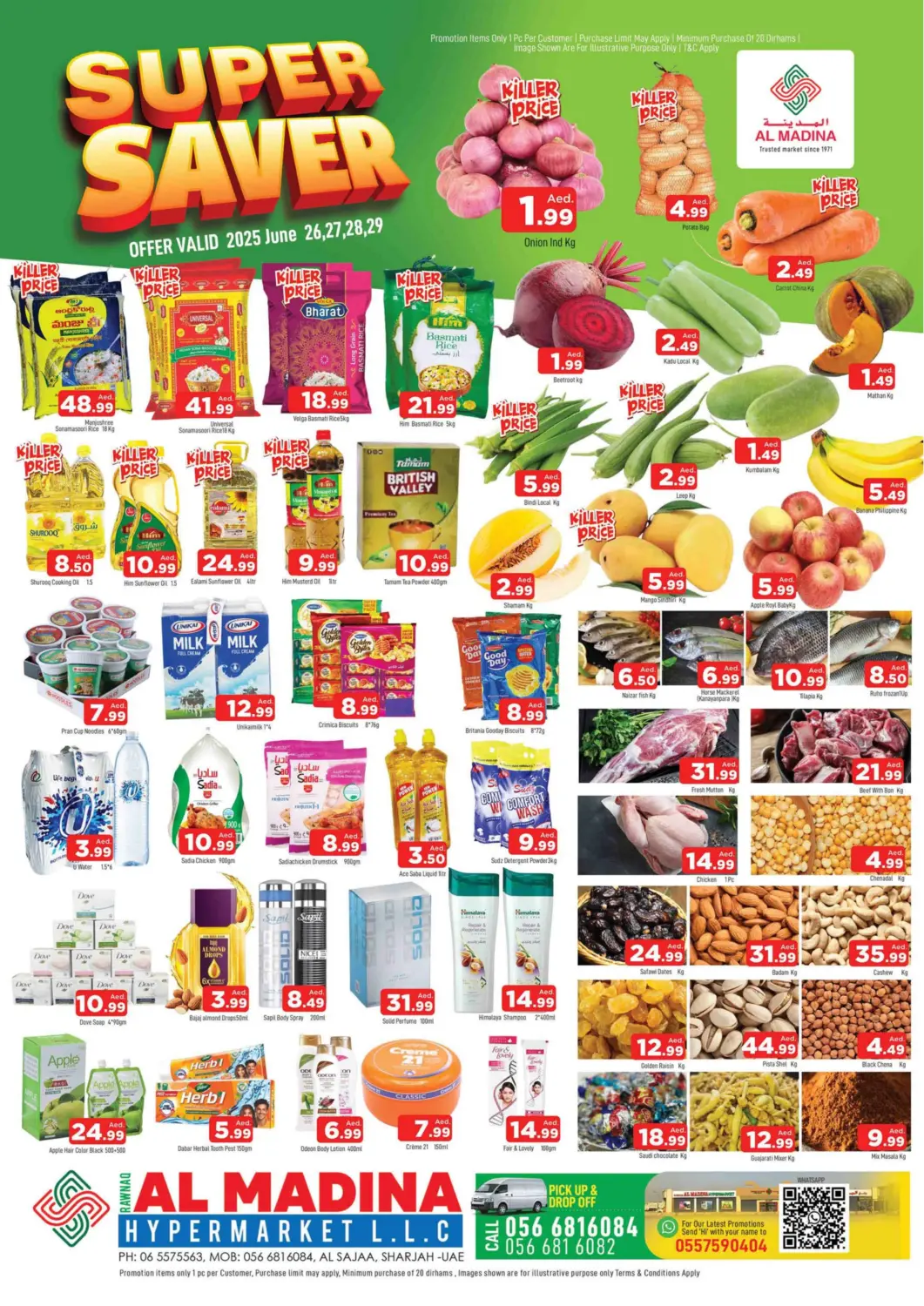 UAE - Sharjah / Ajman AL MADINA offers in D4D Online. Rawnaq - Sharjah. . Till 29th June