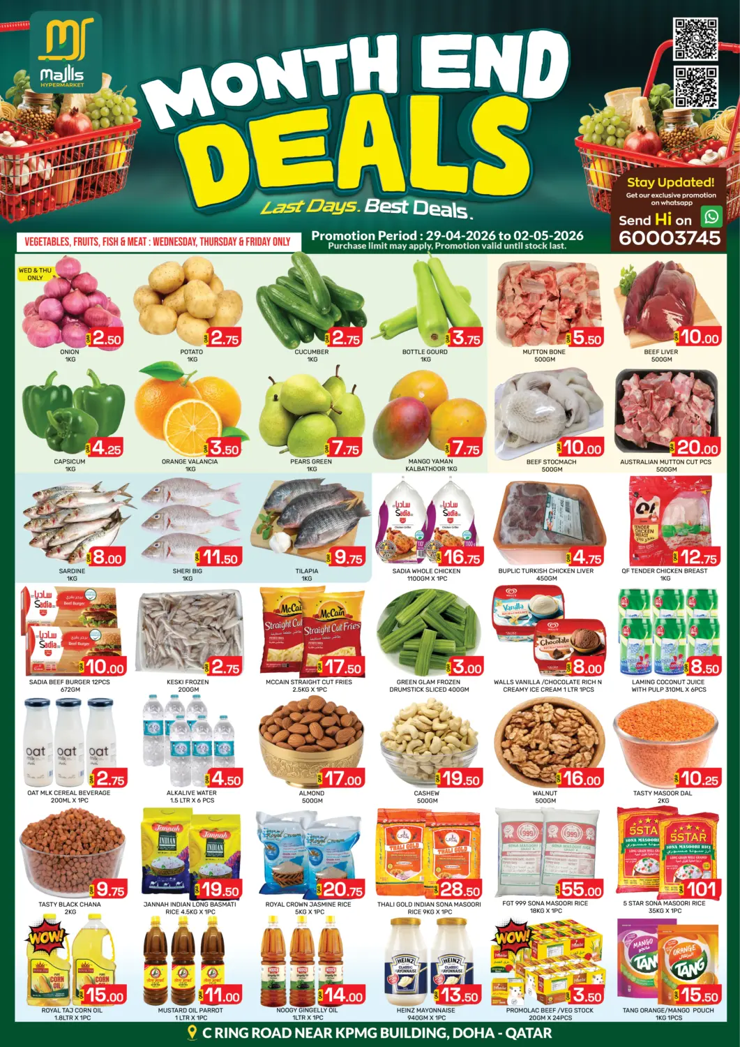 Qatar - Doha Majlis Hypermarket offers in D4D Online. Month End Deals. . Till 2nd May