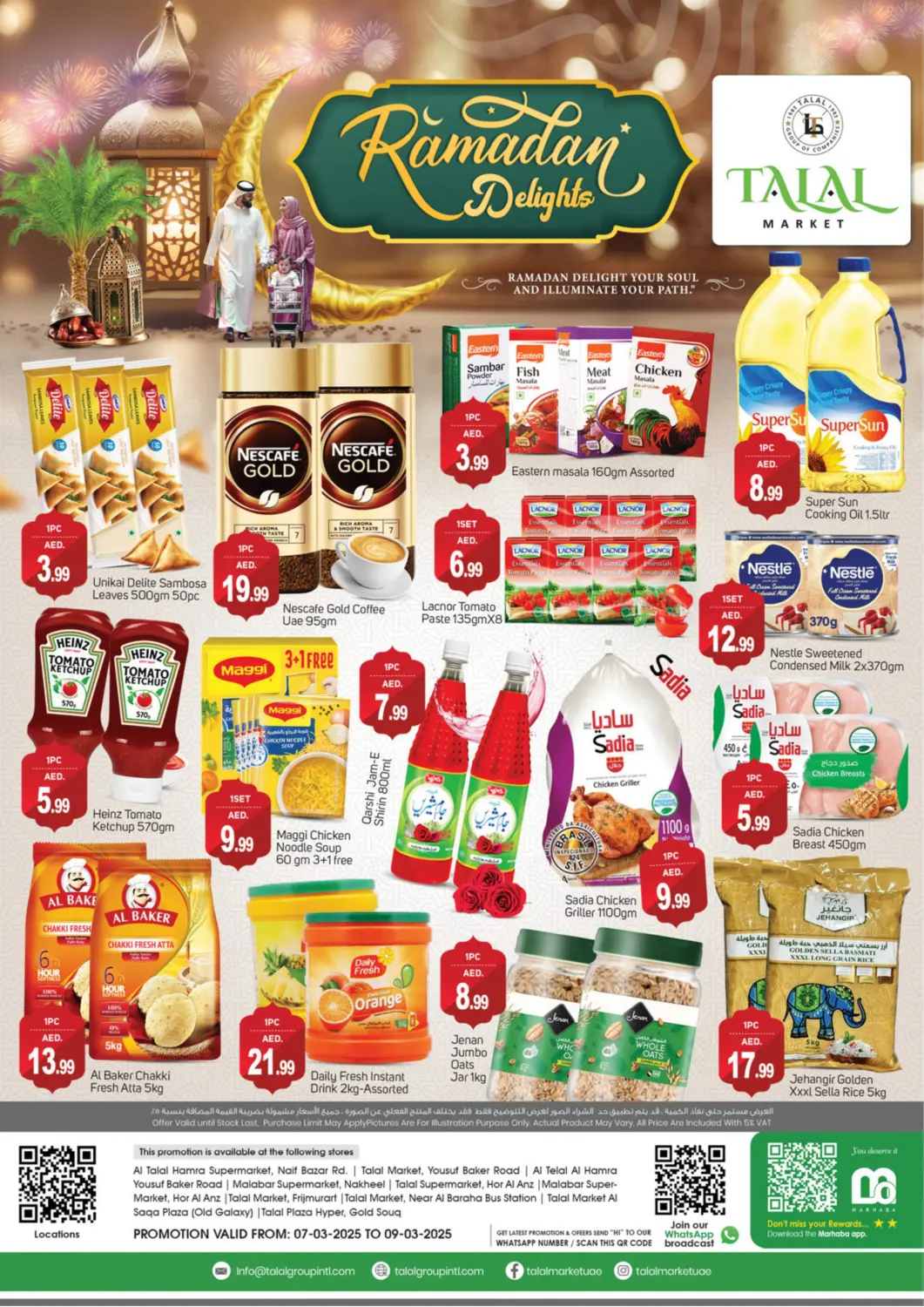 UAE - Dubai TALAL MARKET offers in D4D Online. Hor Al Anz , Dubai. . Till 9th March