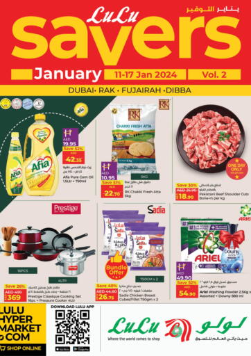 UAE - Fujairah Lulu Hypermarket offers in D4D Online. January Saver. . Till 17th January