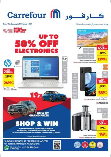 UAE - Ras al Khaimah Carrefour UAE offers in D4D Online. Up To 50% Off on Electronics. Up To 50% Off on Electronics At Carrefour UAE. Get Best Offers On Electronic Items, Appliances, Gadgets, Toys, Fitness items, Home Needs, Groceries & Many More At Their Store.
Everything At A Single Place
Offer Valid Till 19th January 2021.
Enjoy Shopping !!. Till 19th January