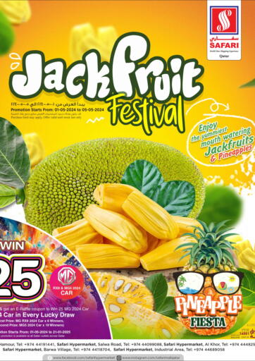 Qatar - Doha Safari Hypermarket offers in D4D Online. Jackfruit Festival. . Till 5th May