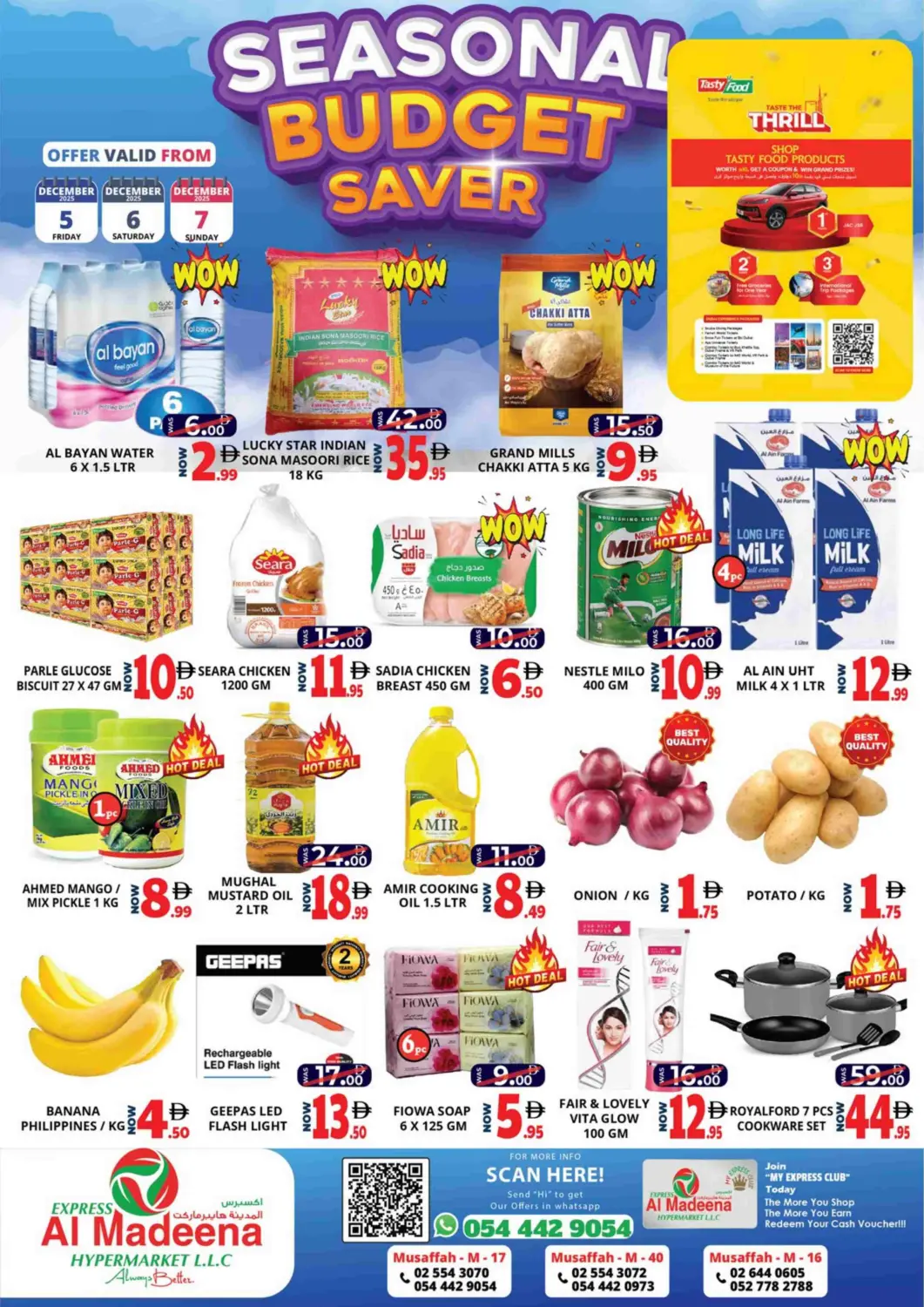 UAE - Abu Dhabi EXPRESS AL MADEENA HYPERMARKET LLC offers in D4D Online. Mussafah M-17, Mussafah M-40, Mussafah M-16. . Till 7th December
