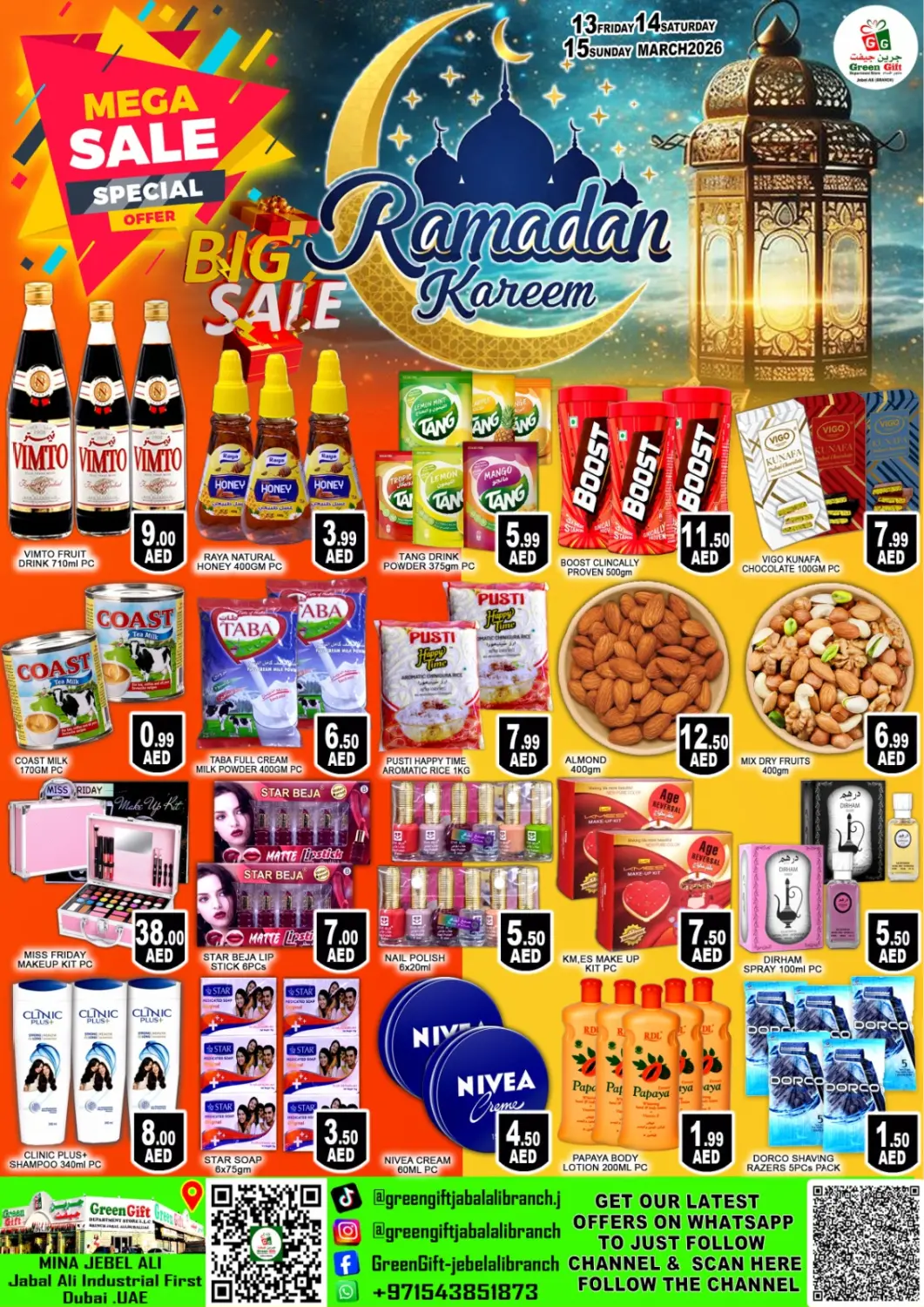 UAE - Dubai Green Gift Department Store offers in D4D Online. Mina Jebel Ali. . Till 15th March