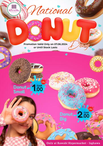 Qatar - Doha Rawabi Hypermarkets offers in D4D Online. National Donut. . Only On 7th June