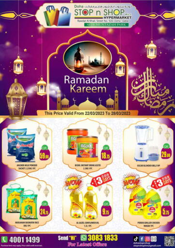 Qatar - Doha Doha Stop n Shop Hypermarket offers in D4D Online. Ramadan Kareem. . Till 28th March