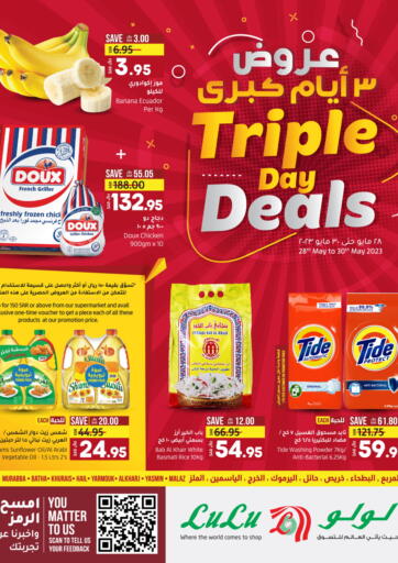 KSA, Saudi Arabia, Saudi - Riyadh LULU Hypermarket offers in D4D Online. Triple Day Deals. . Till 30th May