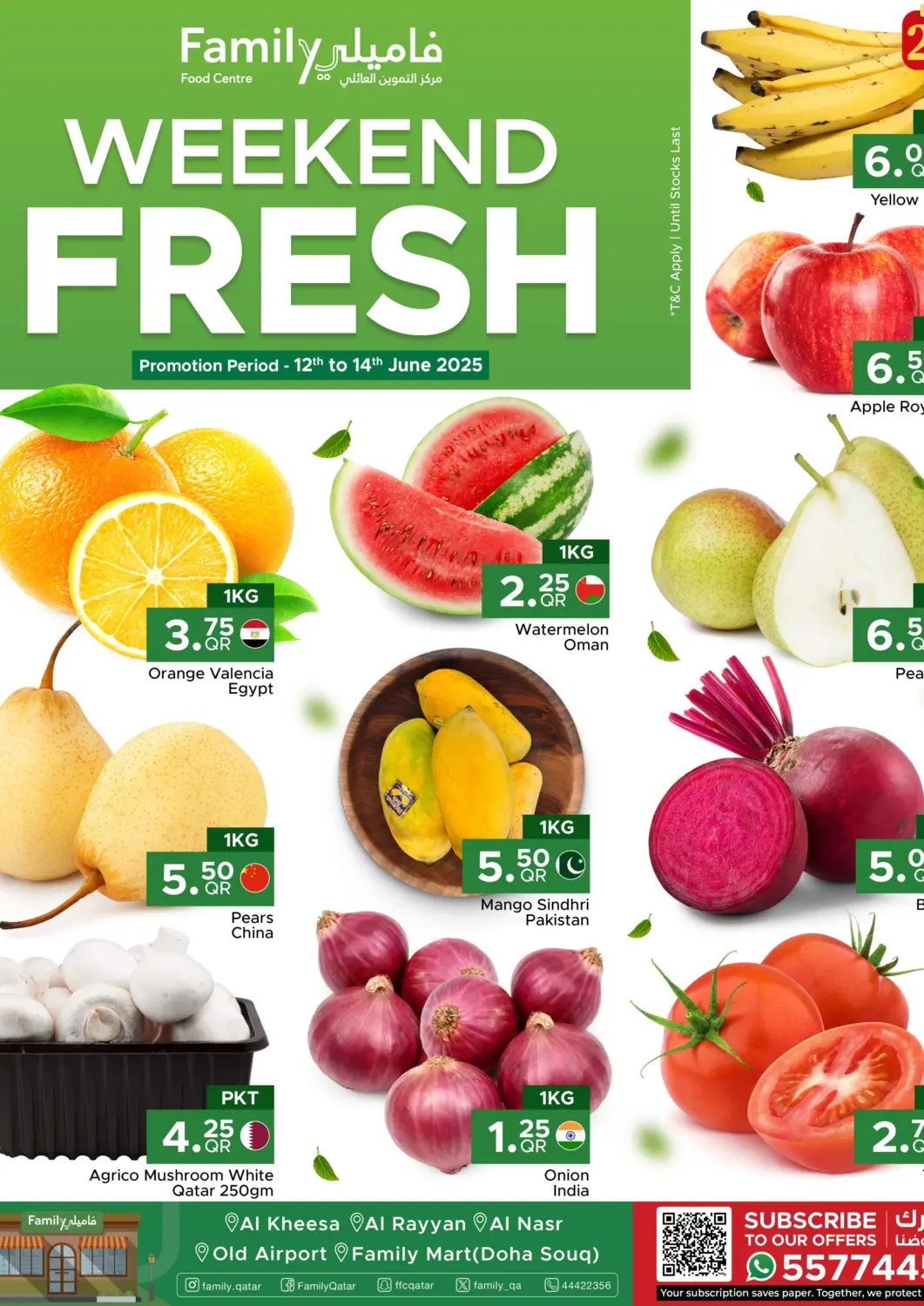 Qatar - Al Wakra Family Food Centre offers in D4D Online. Weekend Fresh. . Till 14th June