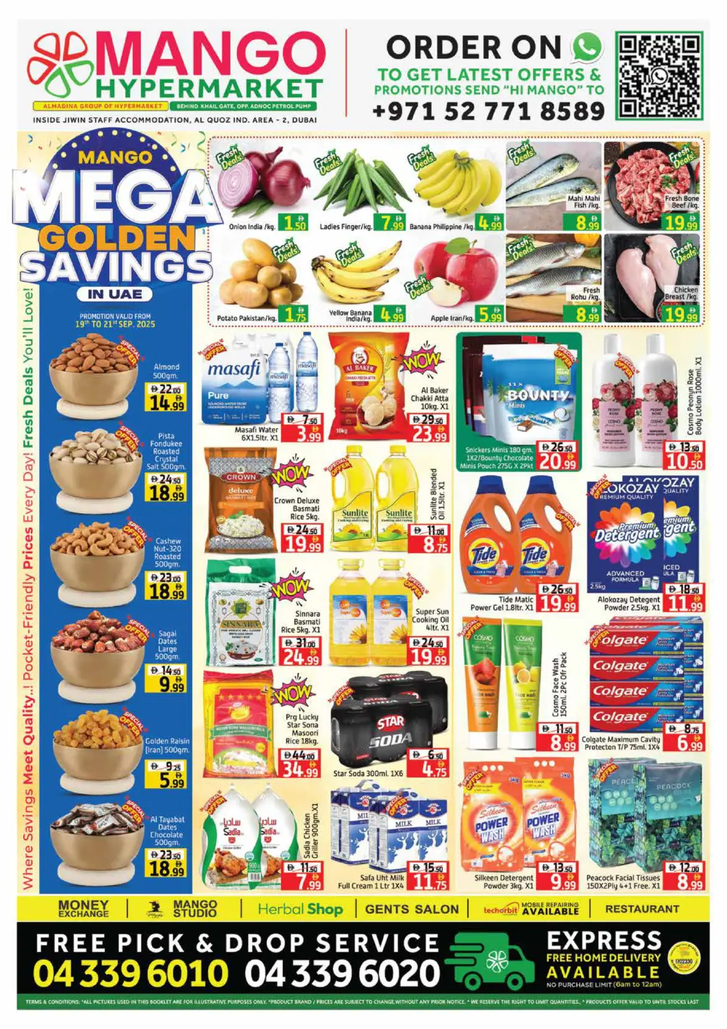 UAE - Dubai Mango Hypermarket LLC offers in D4D Online. Al Quoz -  Ind area - 2, Dubai. . Till 21st September