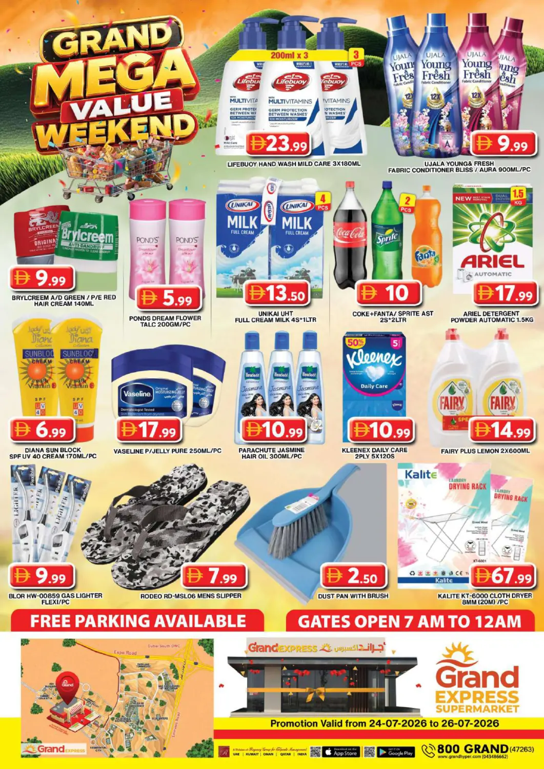 UAE - Dubai Grand Hyper Market offers in D4D Online. Grand Express Supermarket, Dubai. . Till 26th July