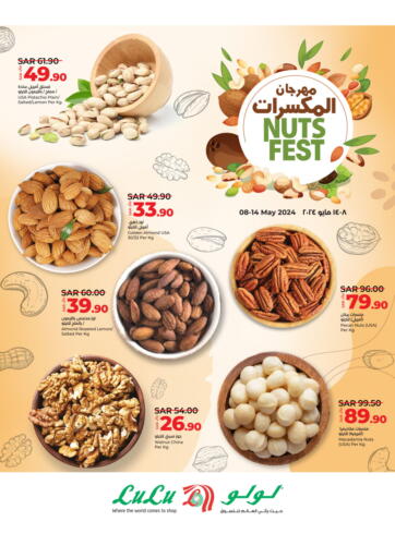 KSA, Saudi Arabia, Saudi - Al Bahah LULU Hypermarket offers in D4D Online. Nuts Fest. . Till 14th May