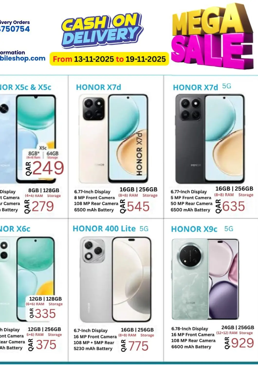 Qatar - Al Shamal Majid Mobile Shop offers in D4D Online. Mega Sale. . Till 19th November