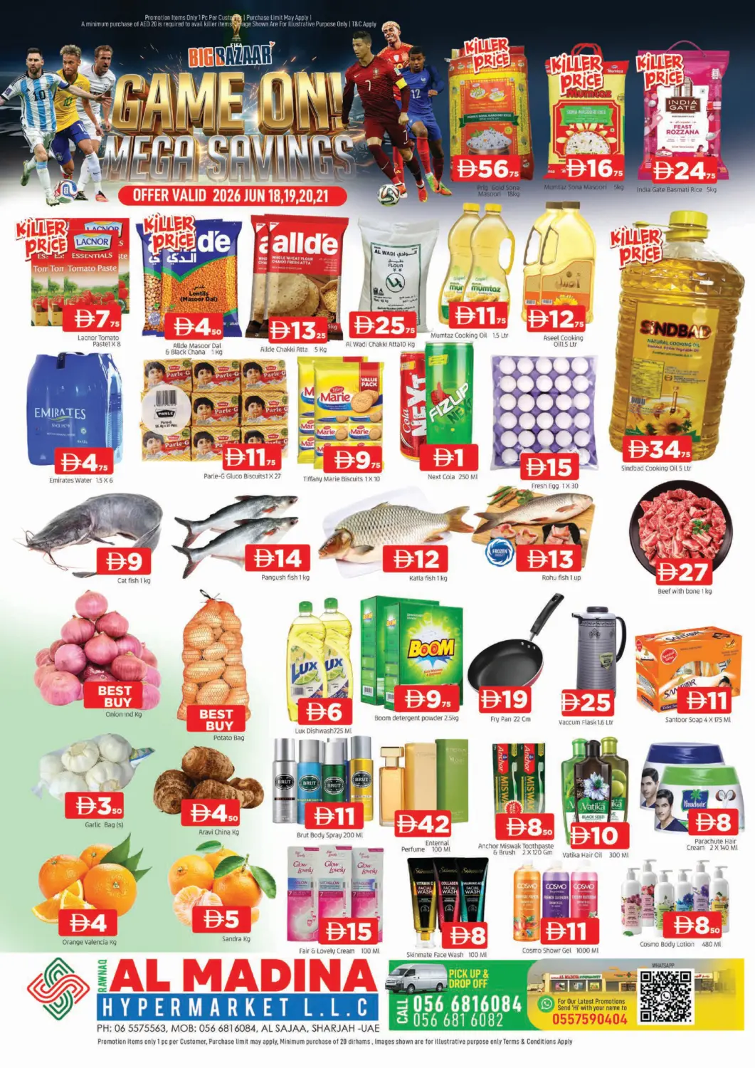 UAE - Sharjah / Ajman AL MADINA offers in D4D Online. Rawnaq Al Madina, Sharjah. . Till 21st June
