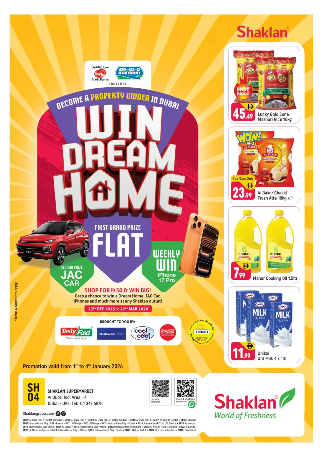 UAE - Dubai Shaklan  offers in D4D Online. Al Quoz Ind Area 4, Dubai. . Till 4th January