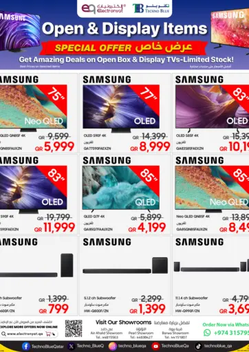 Get amazing deals on selected Samsung TVs at limited stock prices-Open Box & Display Items