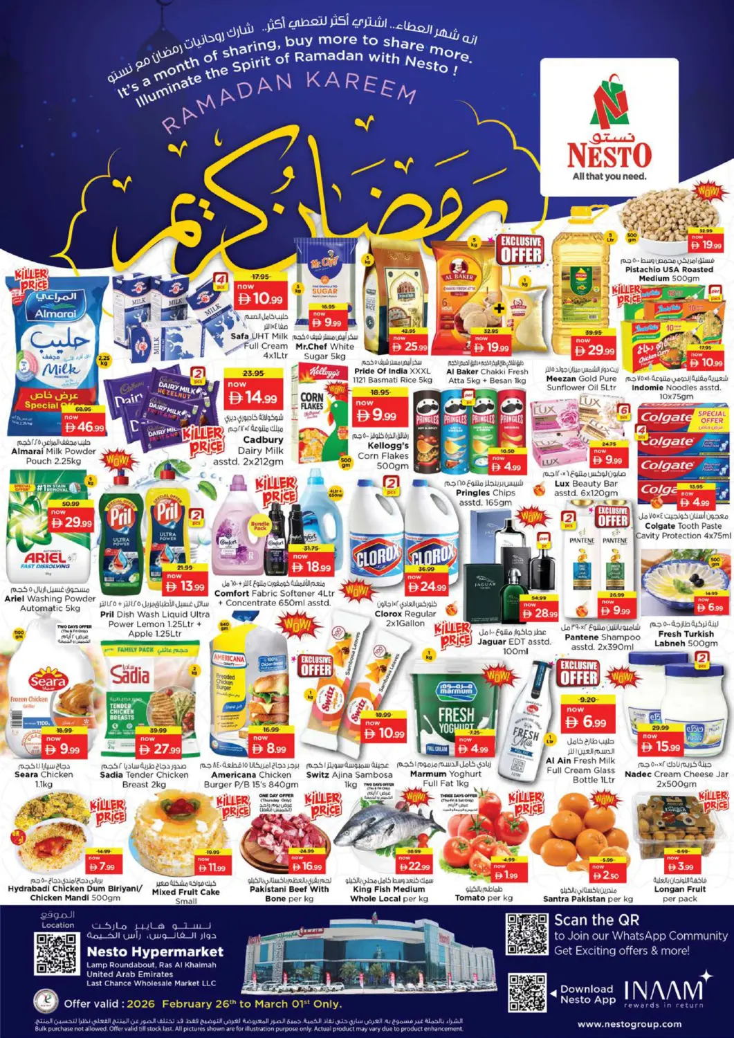 UAE - Ras al Khaimah Nesto Hypermarket offers in D4D Online. Lamp Roundabout - Ras Al Khaimah. . Till 1st March