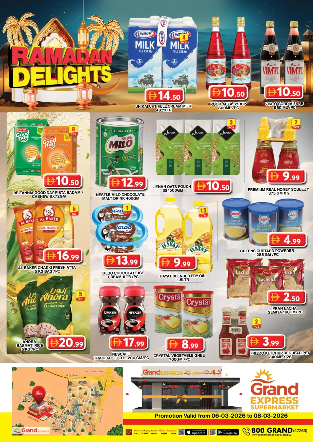 UAE - Dubai Grand Hyper Market offers in D4D Online. Grand Express Supermarket, Dubai. . Till 8th March