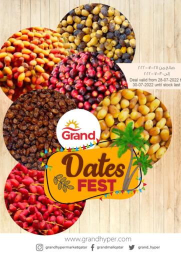 Qatar - Al-Shahaniya Grand Hypermarket offers in D4D Online. Dates Fest. . Till 30th July