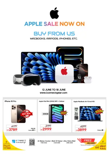 iCONNECT - Apple Sale Now On in Qatar Offers - Qatar Apple Sale Now On
