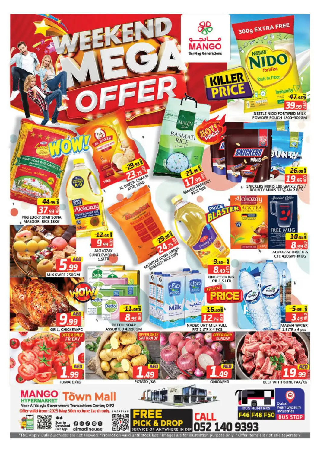 UAE - Dubai Mango Hypermarket LLC offers in D4D Online. Town Mall -Dip 2. . Till 1st June
