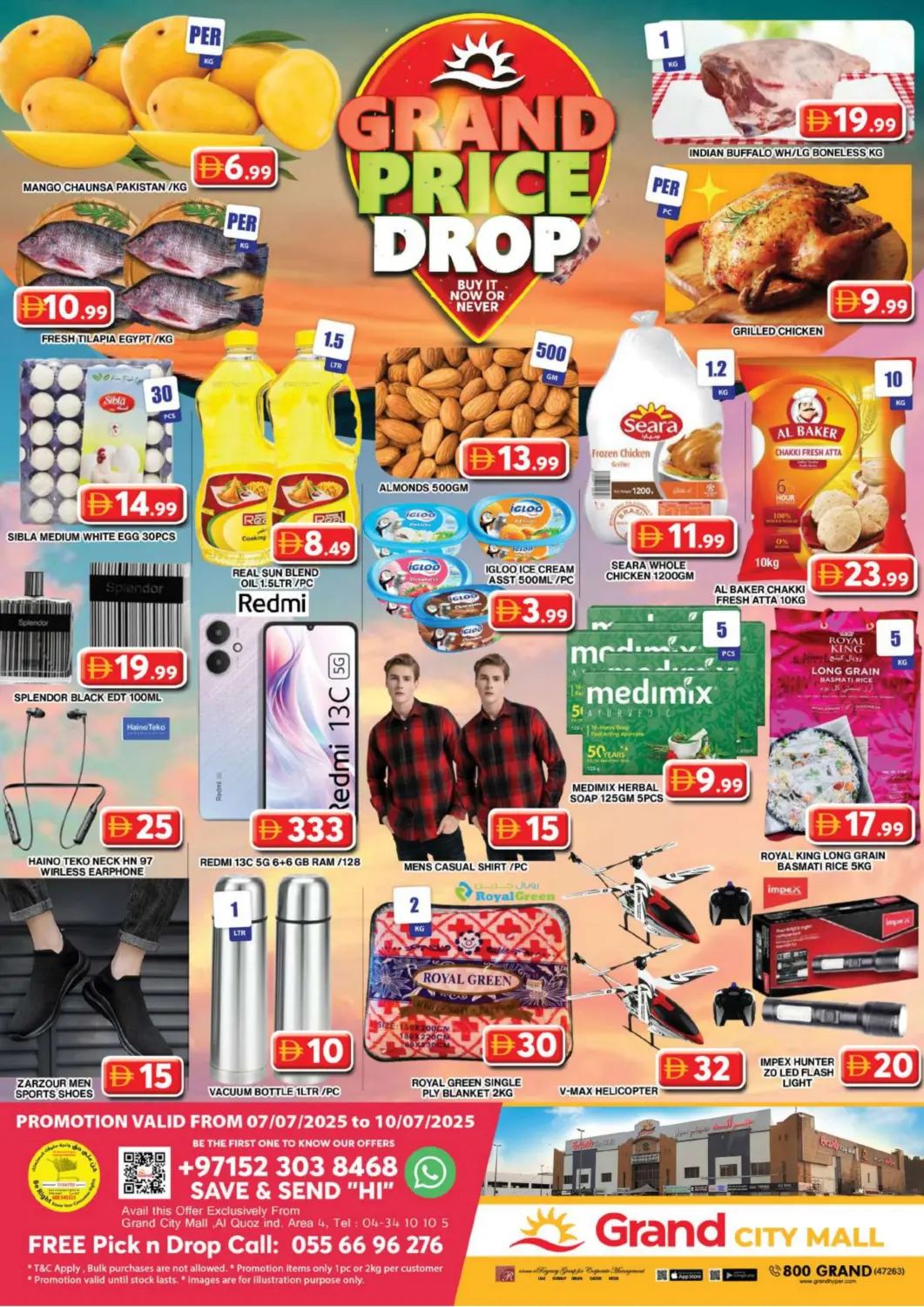 UAE - Dubai Grand Hyper Market offers in D4D Online. City Mall- Dubai. . Till 10th July