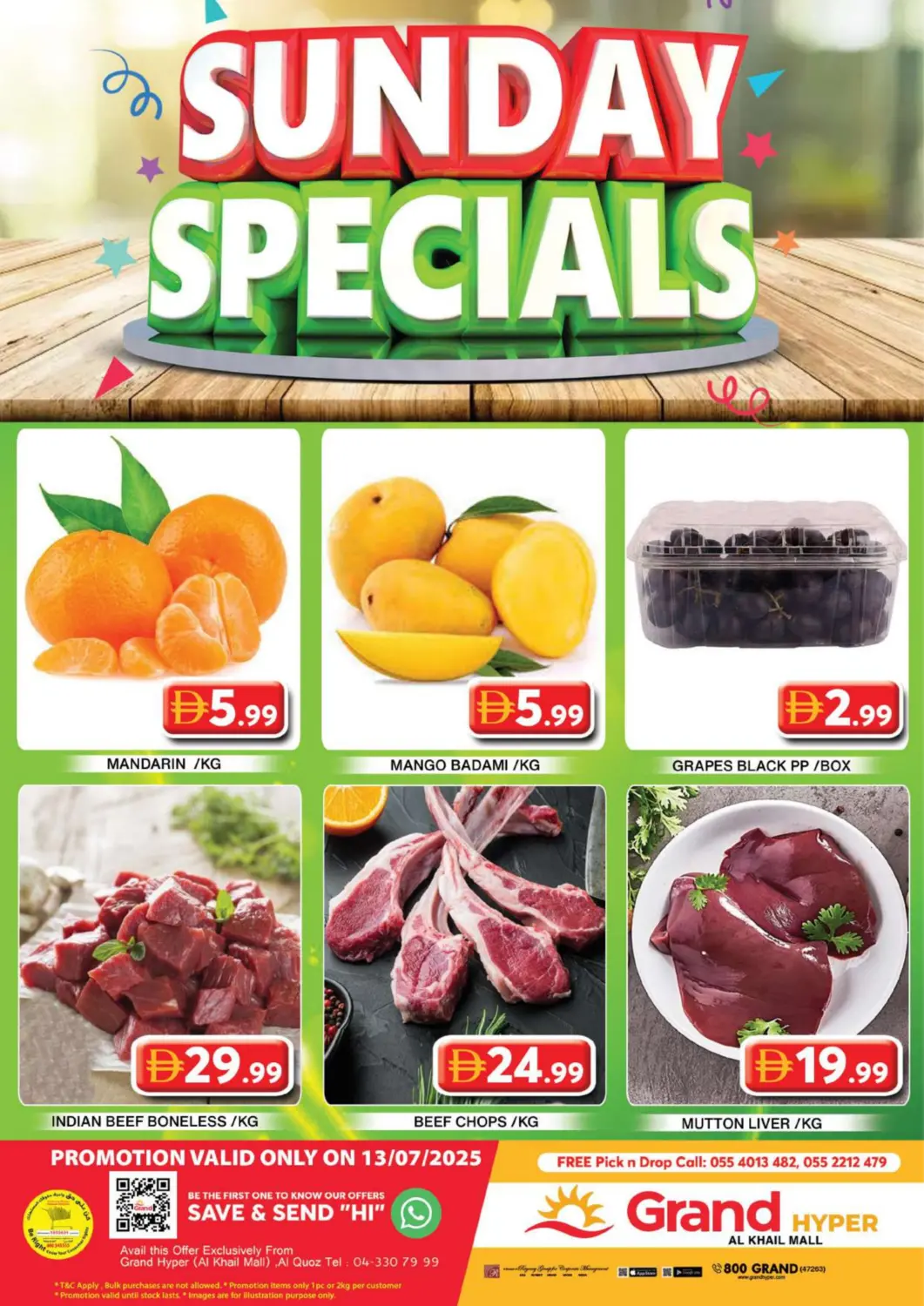 UAE - Dubai Grand Hyper Market offers in D4D Online. Al Khail Mall - Dubai. . Only On 13th July