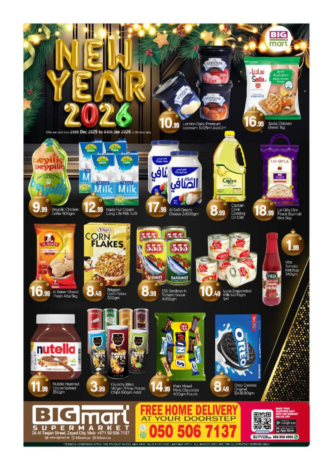 UAE - Abu Dhabi BIGmart offers in D4D Online. Al Teejan Street - Zayed City, Abu Dhabi. . Till 4th January