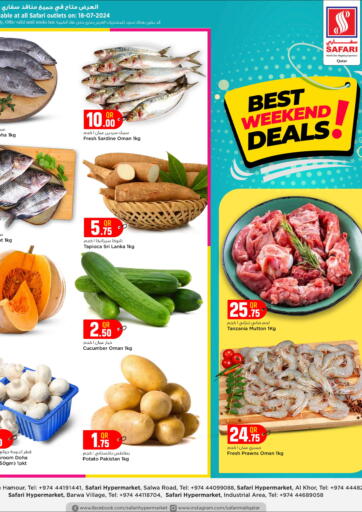 Qatar - Doha Safari Hypermarket offers in D4D Online. Best Weekend Deals. . Only On 18th July